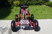 Šlapacia moto kára na pedále F1 - červená
