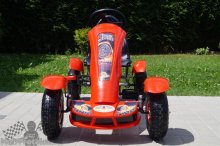 Veľká šlapacia moto kára F2 - červená