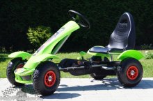 Veľká šlapacia moto kára F2 - zelená