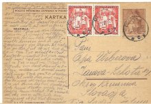 Kor.lístky Cieszyn-Janova Lehota 10.8.-28.8.1939