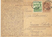 Kor.lístky Cieszyn-Janova Lehota 10.8.-28.8.1939