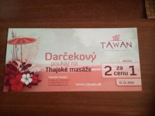 THAJSKA MASAZ 2 za 1 Tawan