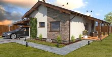 3 izbový nízkoenergetický bungalov na kľúč