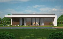 4+kk eco bungalov s rovnou strechou na kľúč