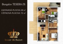 4+kk eco bungalov s rovnou strechou na kľúč