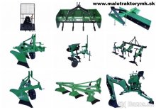 Malotraktory + poľnohospdárska technika