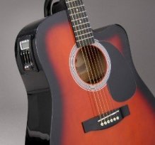 Elektricko-akustická gitara  Stagg SW203CETU .