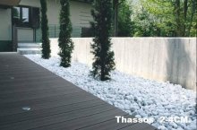 Mramor Thassos - omielané okrúhliaky, Snehobiele
