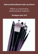 Sada profesionálnych make-up štetcov