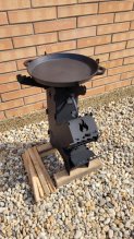 Raketova pec na drevo,grilovanie,rocket stove,
