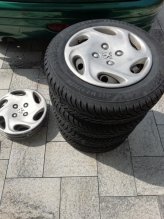 165/70 R14 pneu (nejazdené - nové) + disky + kryty