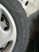 165/70 R14 pneu (nejazdené - nové) + disky + kryty