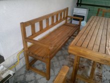 AKCIA Záhradné lavičky150cm. Pivny set-150cm