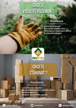 Čistenie pozemkov a Sťahovanie