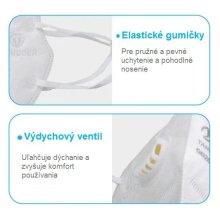 Respiratory KN95, FFP2   5 vrstvové