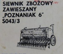 Závesná sejačka Poznaniak 6