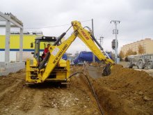Zemné a výkopové práce bagrom New Holland