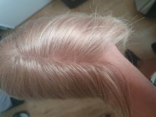Krásna blond parochňa z ľudských vlasov