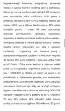 Kvalitný  ortopedický matrac 200x180 BENAB