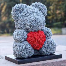 Medvedi z ruží 35 cm / Macko z ruží 35 cm.