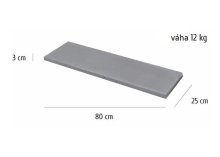 Tvárnice z architektonického betónu 80 x 25 x 40