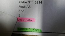 Autokoberce textilné nové Audi A6 od  2004-2007