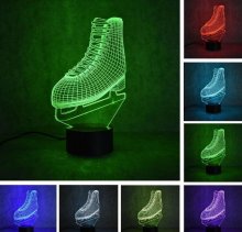 3D LED nočná lampa - rôzne motívy