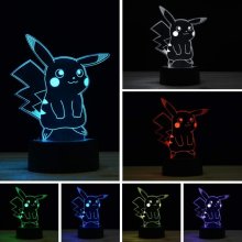3D LED nočná lampa - rôzne motívy