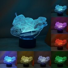 3D LED nočná lampa - rôzne motívy