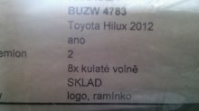 Autokoberce textilné nové Toyota Hilux r.v. od 2012