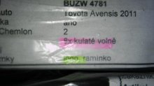 Autokoberce textilné nové Toyota Avensis r.v. od 2011