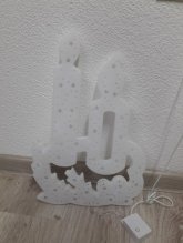 LED dekorácia, adventný veniec
