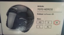 Predám Prilbu Heros 7070 čierna leskla veľkosť M