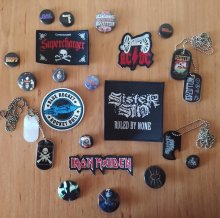 Rock metal merchandise Iron Maiden, Judas Priest..