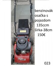 predám benzínovú kasačku s pojazdom