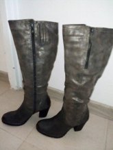Kožené dámske vysoké čižmy 39