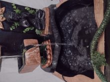 Umelecká fontana budha