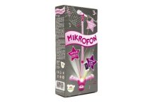 Mikrofón karaoke na batérie so svetlom a zvukom