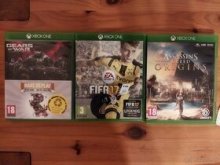 Xbox one + 3 hry a kabeláž