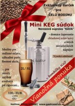 Mini KEG - nerezová výčapná súprava 2L, 5L