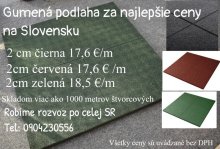 Gumená podlaha Dopadová plocha
