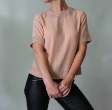 Nová púdrová blúzka s plieškami H&amp;M veľ.34
