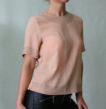 Nová púdrová blúzka s plieškami H&amp;M veľ.34