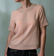 Nová púdrová blúzka s plieškami H&amp;M veľ.34