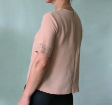 Nová púdrová blúzka s plieškami H&amp;M veľ.34