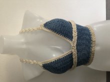 ručne háčkovaný crop top