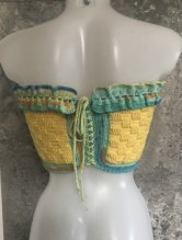 ručne háčkovaný crop top