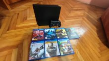 Predám PS4 Slim 500 GB + 7 hier