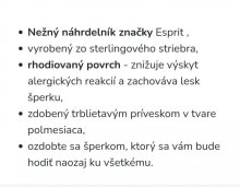 Strieborná retiazka Esprit