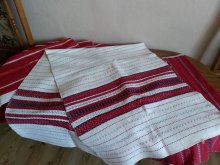 Starožitné tkané plachty a obrusy